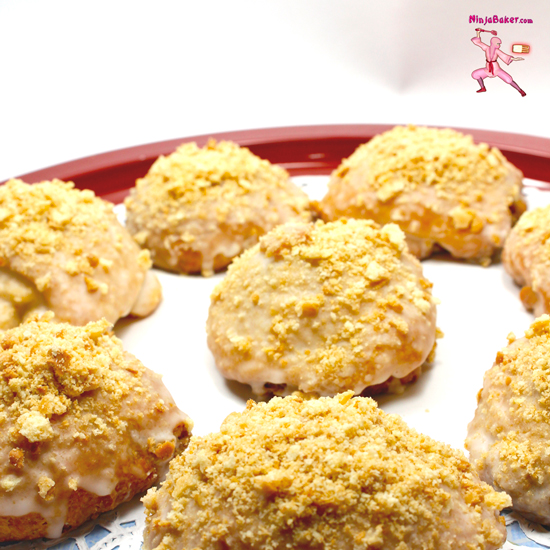 Rum Glazed Cookie Cream Buns, SundaySupper The Ninja Baker